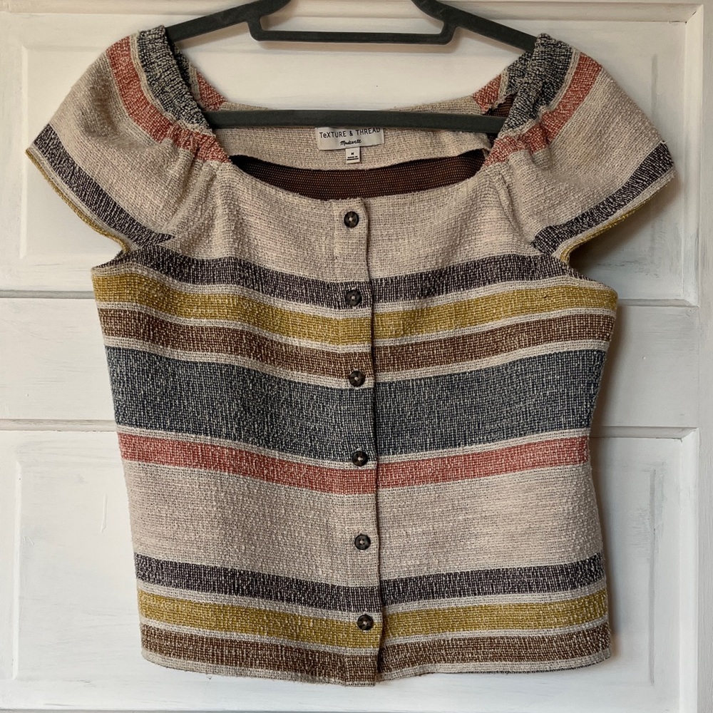 Madewell Texture & Thread Striped Top